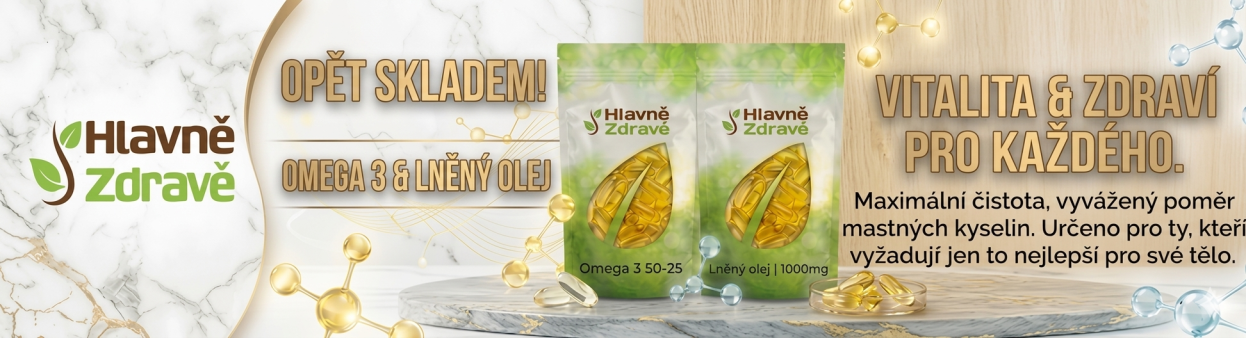 Omega 3 TG a lněný olej opět skladem!