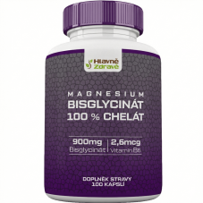 Bisglycinát 900mg + B6 | 100 kapsulí