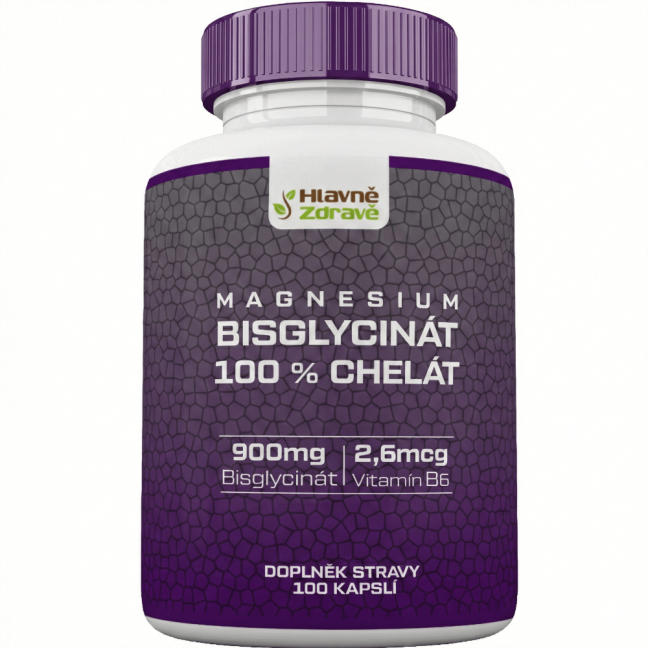 Bisglycinát 900mg + B6 | 100 kapsulí